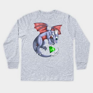 GemBabs: Cynder (Grey) Kids Long Sleeve T-Shirt